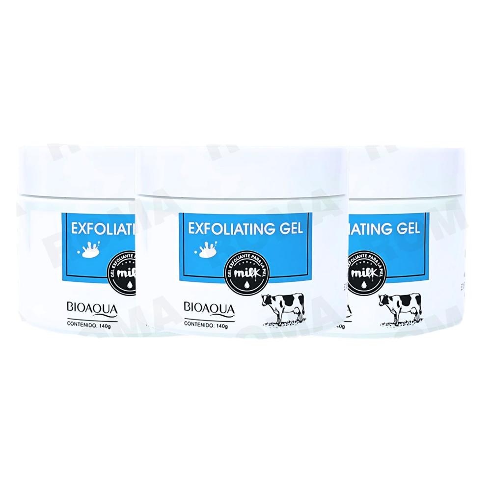 PACK 3 EXFOLIANTE GEL MILK BIOAQUA 420G