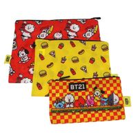 Set de Estuches x3 BT21 BTS Kpop Kawai Azul