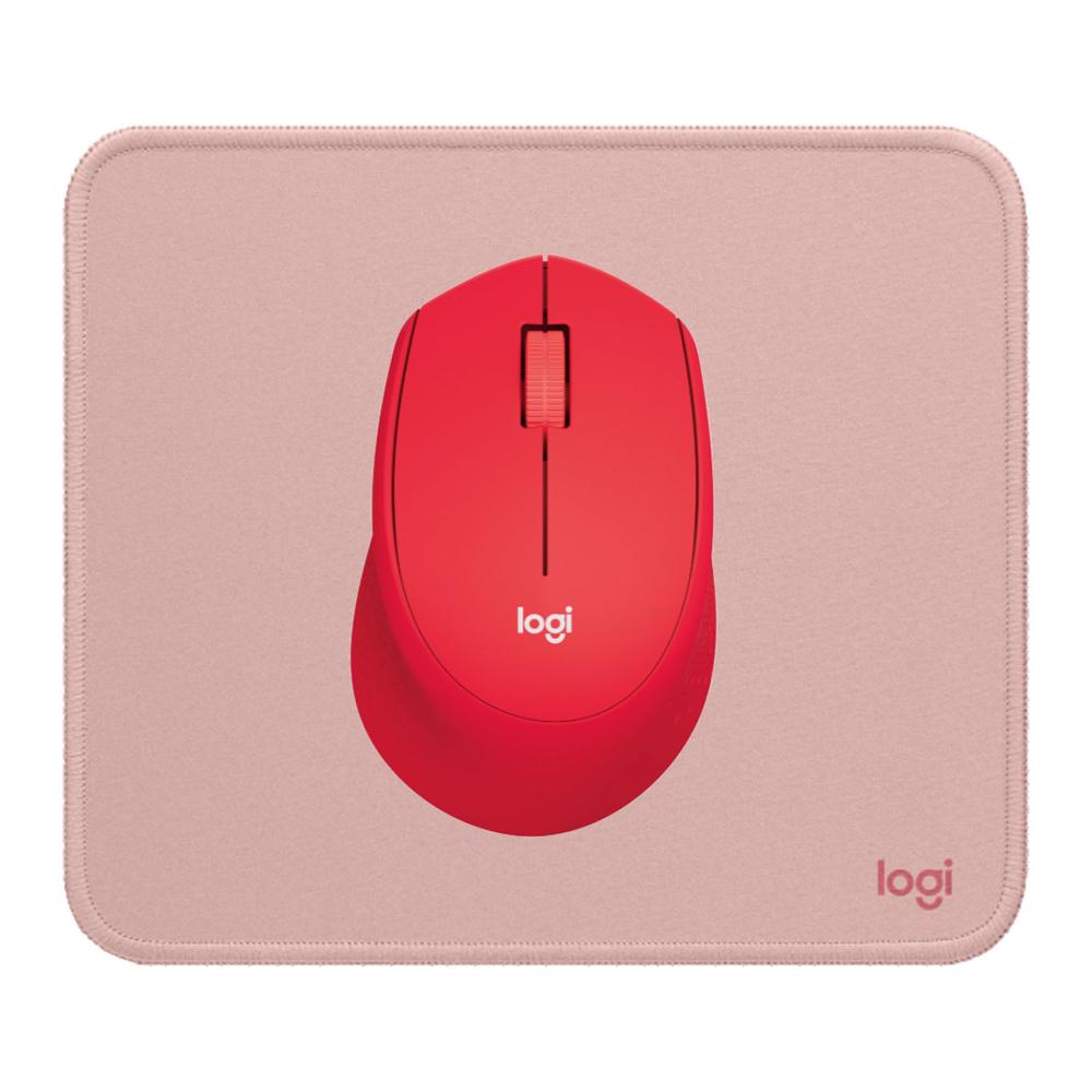 MOUSE M280 ROJO PAD MOUSE 200X230  ROSADO