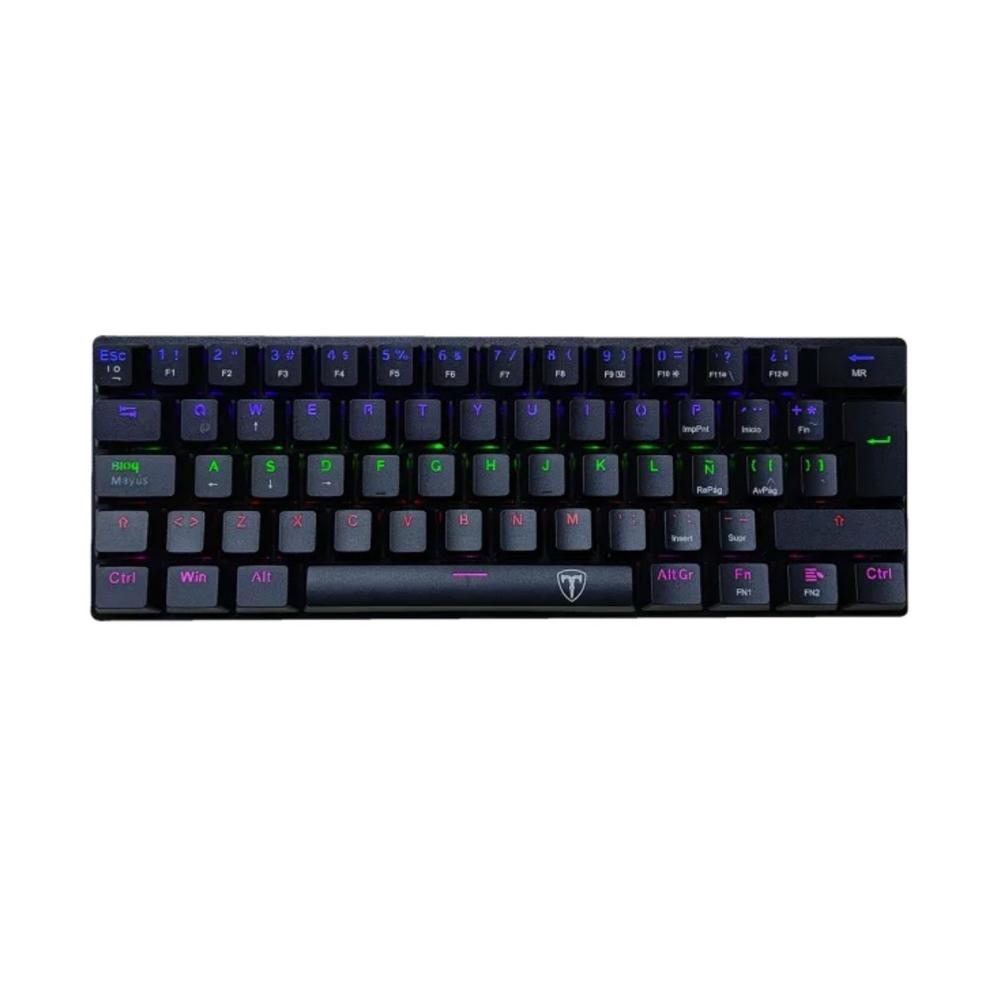 Teclado T-Dagger Arena Lite TGK321 Rainbow Switch Red Spa - Black