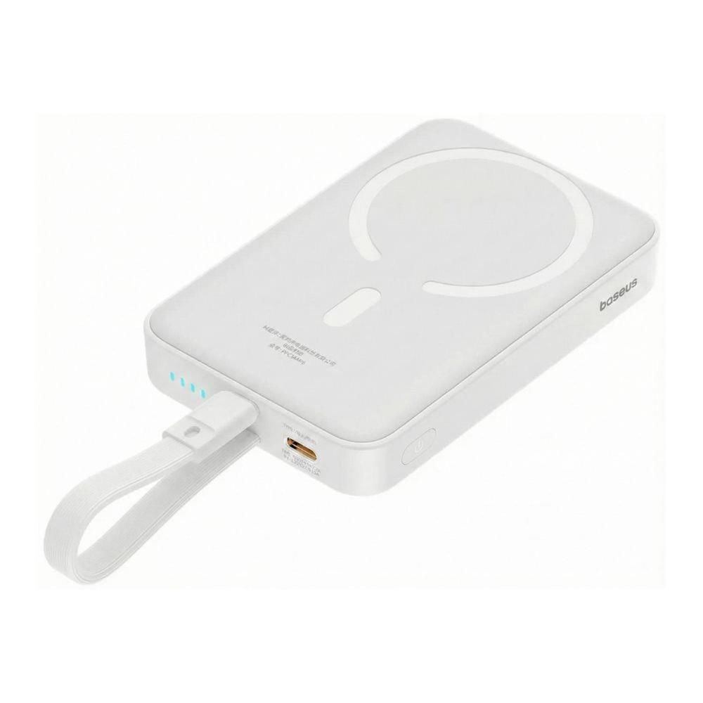 Cargador inalambrico magnetico mini Baseus powerbank 10000 mAh 20 W carga rapida cable tipo c