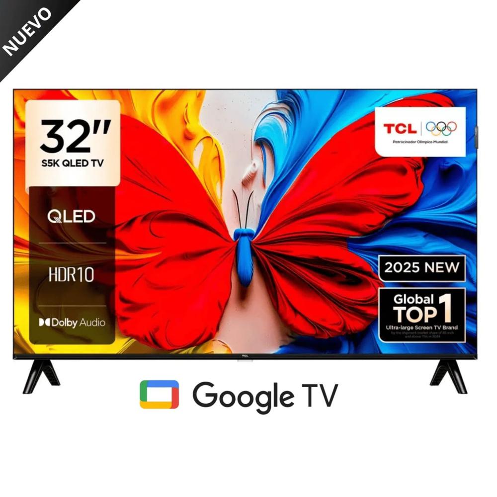 Televisor TCL 32 QLED Full HD Smart TV 32S5K Google TV