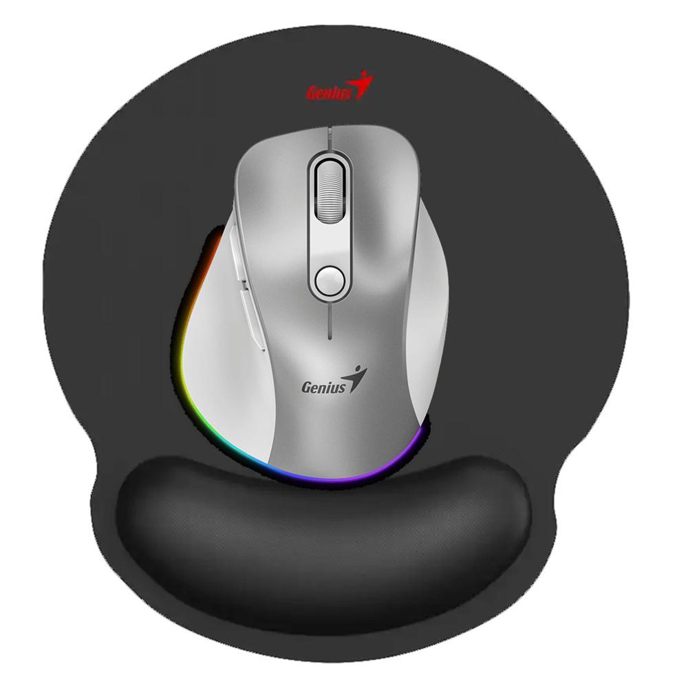 MOUSE 9000S SILVER Y PAD MOUSE GENIUS G WMP 100 CONDESCANSADOR