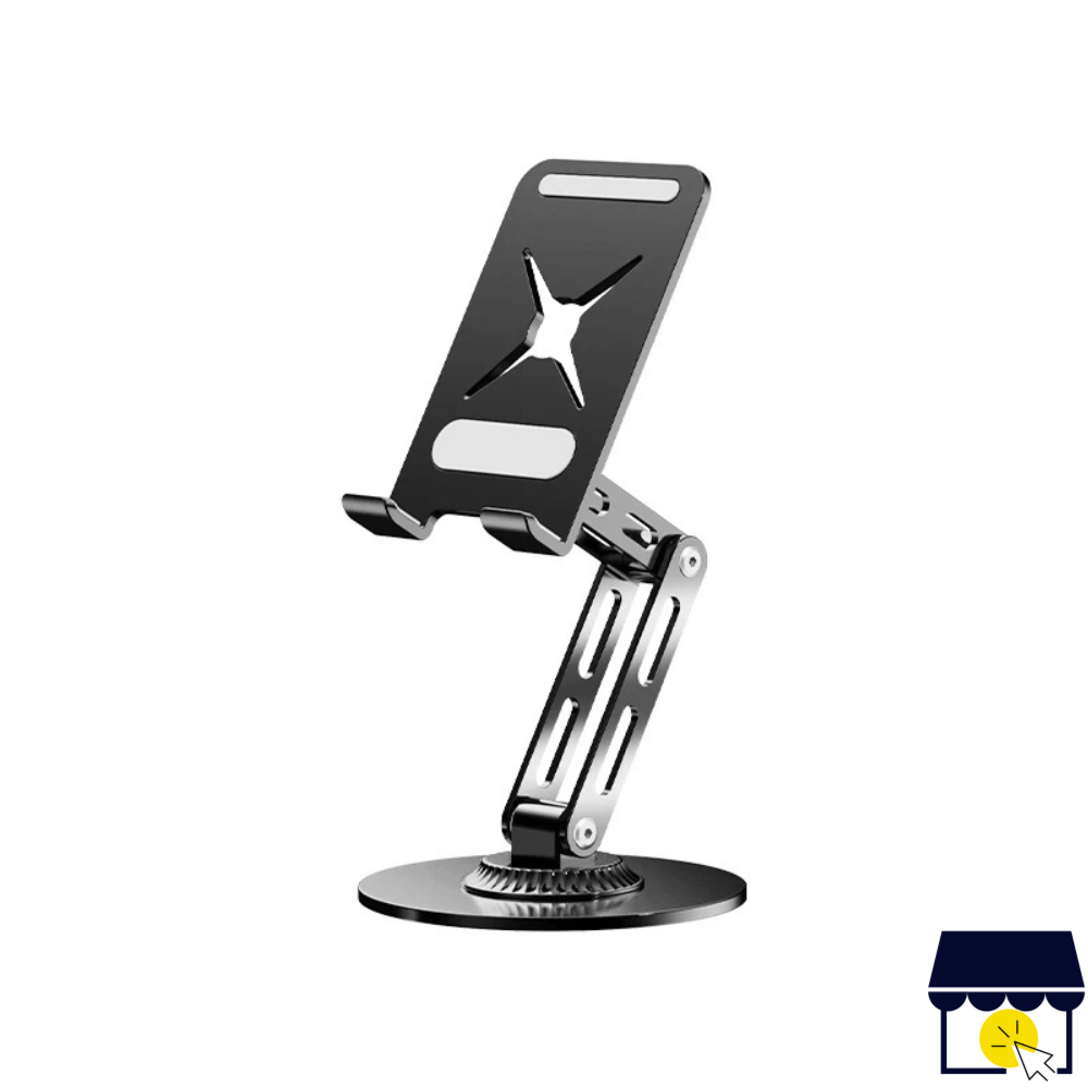 Soporte de acero holder 360 doble articulacion para celular - Gris
