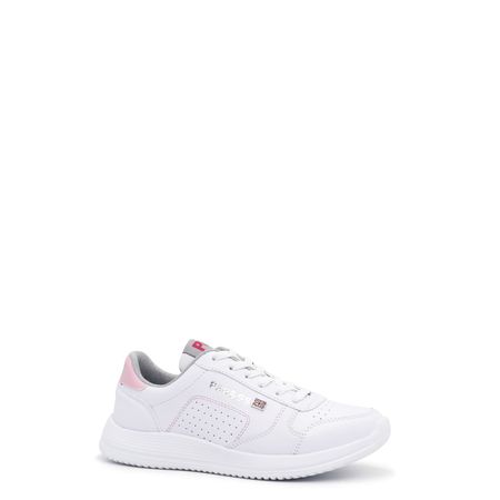 Zapatillas Escolares de Cuero para Niños Par&ss CE23-2508J Blanco Rosado Talla 37
