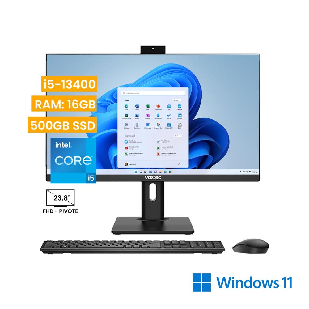 Computadora All In One Vastec PrimeOne i5-13400 16GB 500GB SSD Windows 11 Home