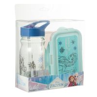 Set FROZEN Botella + Táper Hermético 2un