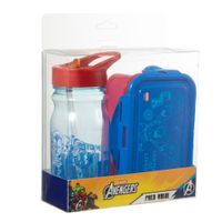Set AVENGERS Botella + Táper Hermético 2un