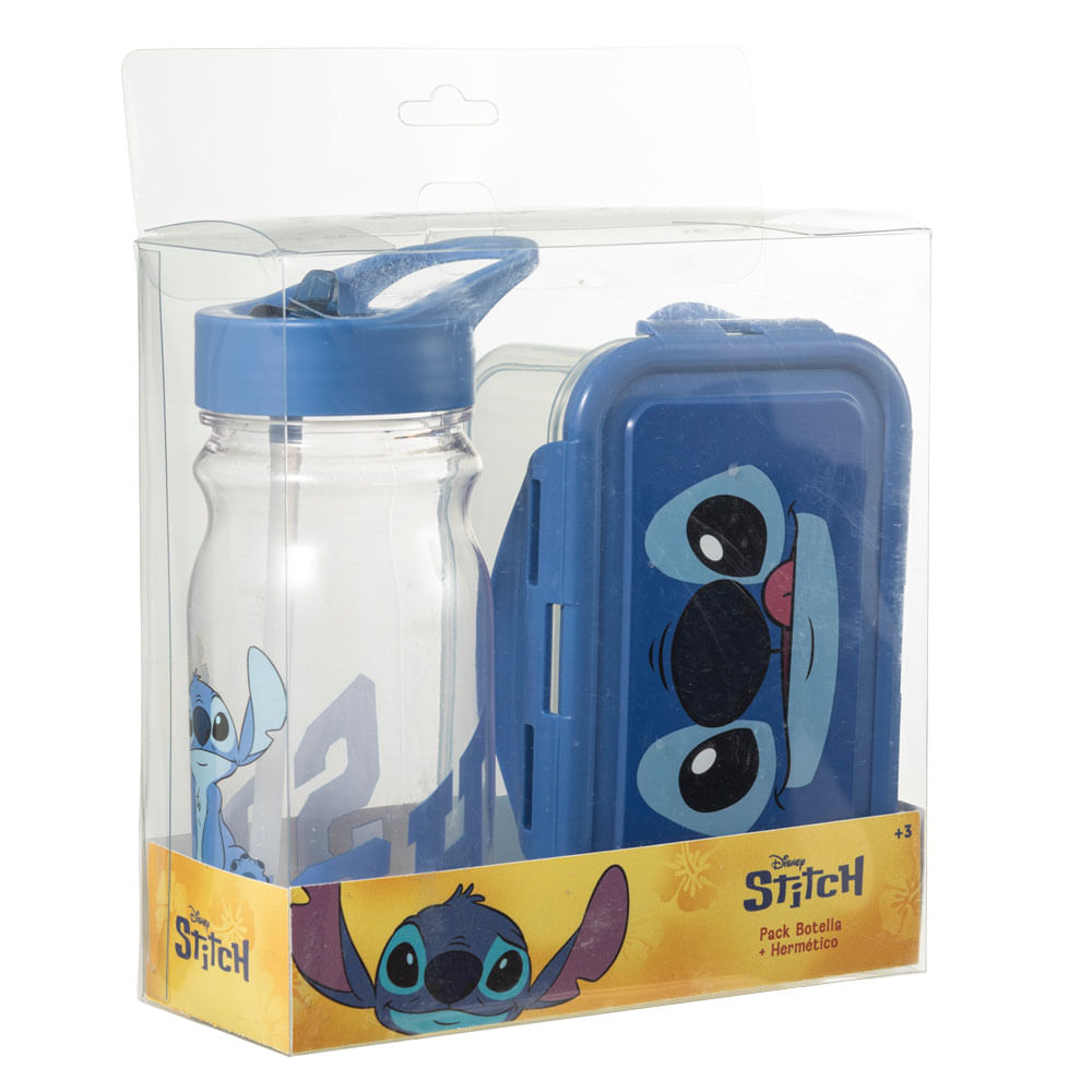 Set DISNEY Táper Hermético + Botella Stitch