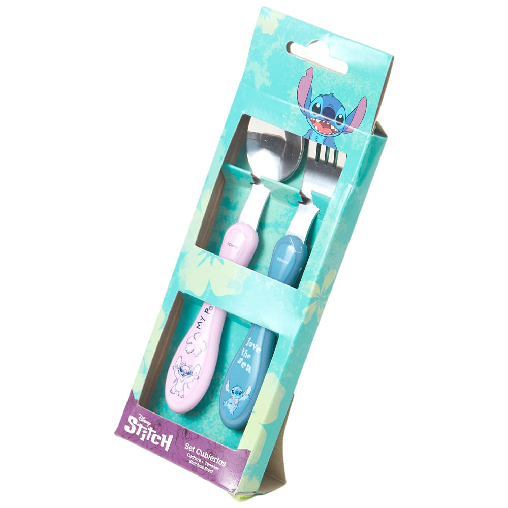 Set de Cubiertos DISNEY De Metal Stitch