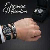 Set de Reloj y Pulsera para Hombres