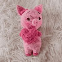 Cerdito Enamorado - Amigurumi