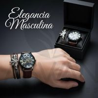 Set de Reloj y Pulsera para Hombre