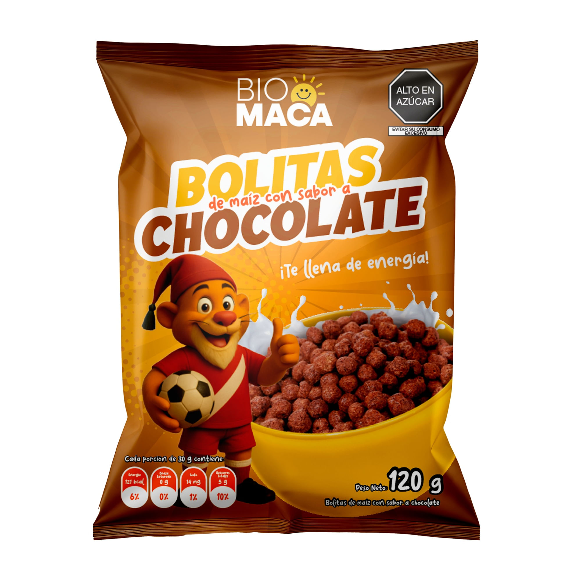 Bolitas con Sabor a Chocolate BIO MACA Bolsa 120g