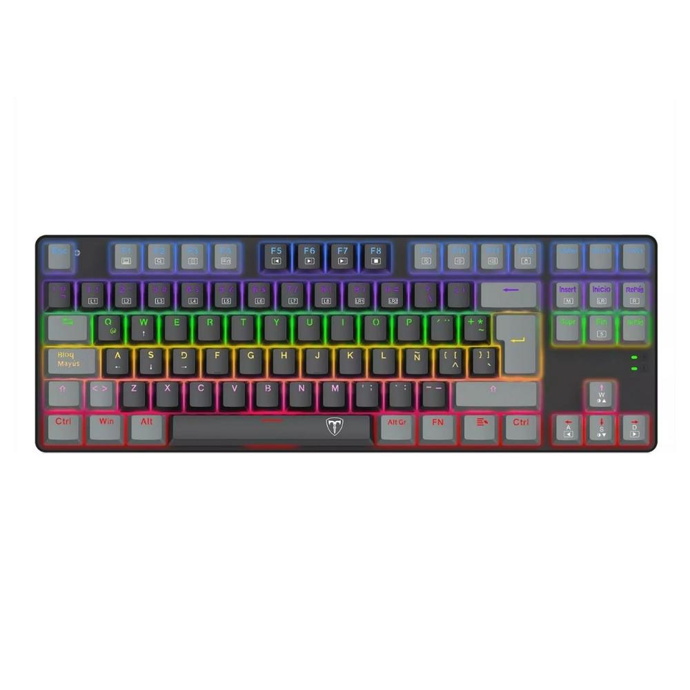 Teclado T-Dagger Bora Lite TGK313BG TKL Rainbow Spa Black/Grey