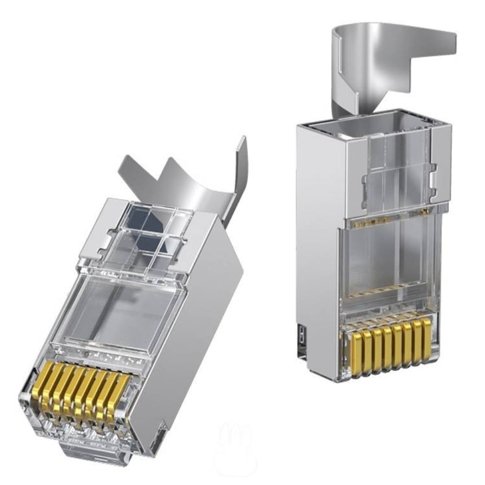 Conectores Cat7 FTP RJ45 Modular 10 pcs Transparente Ugreen NW193 - 50634