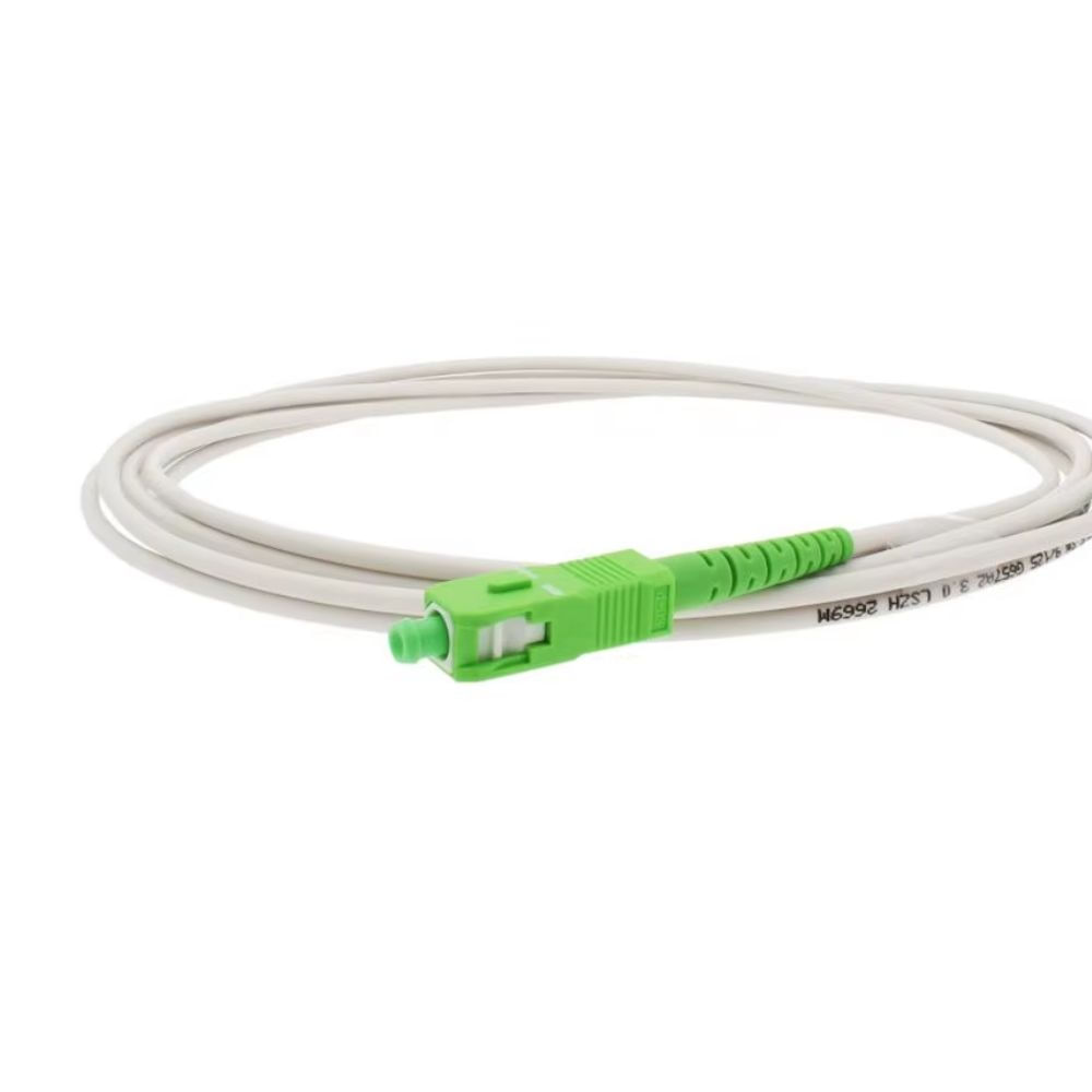 Patch cord monomodo 3?mm simplex SC-APC SC-APC 3 metros G657A1 LSZH WHITE