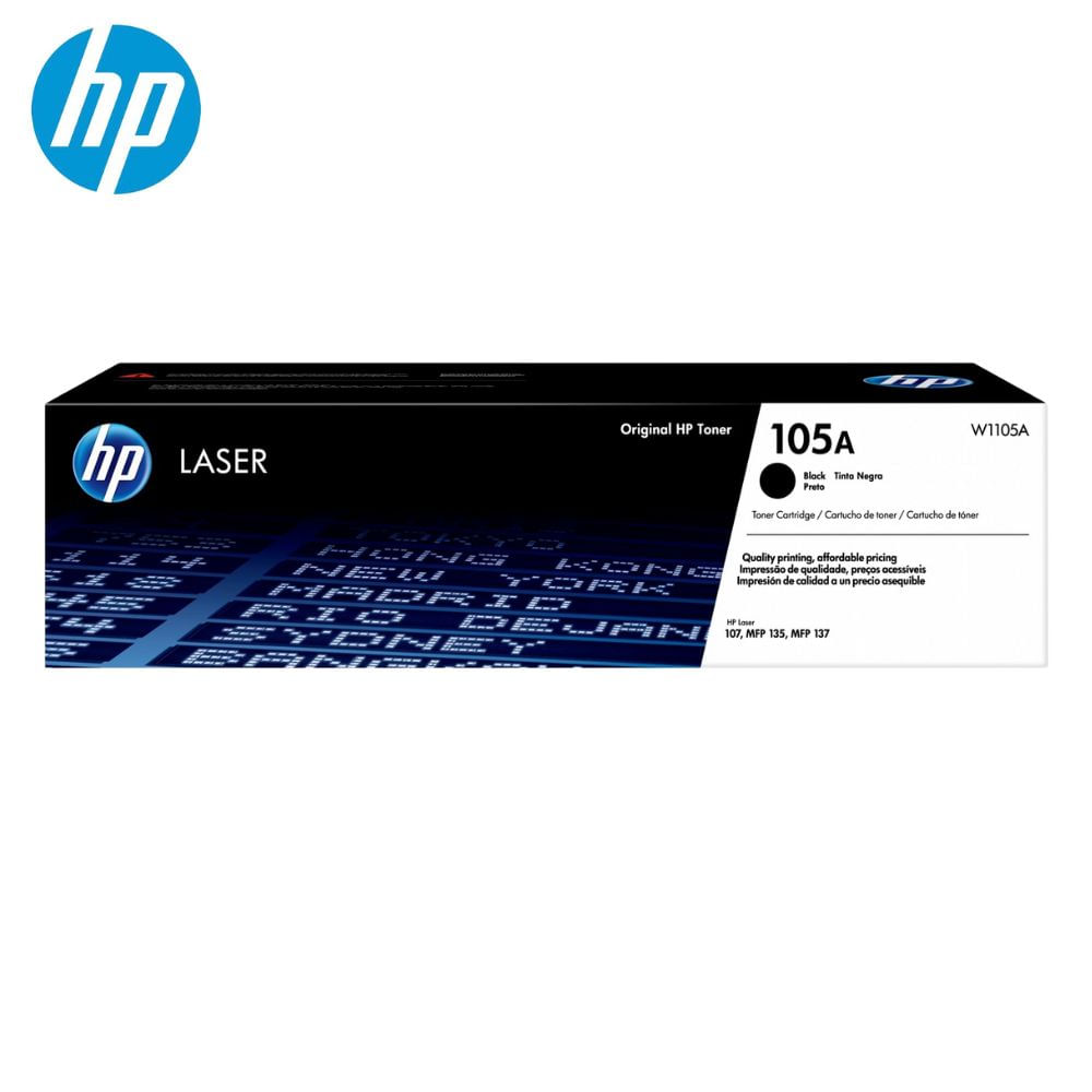 TONER HP W1105A 105A L.J. 107A BLACK  1000 PGS