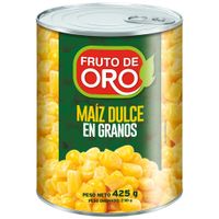 Maíz Dulce FRUTO DE ORO Lata 425g
