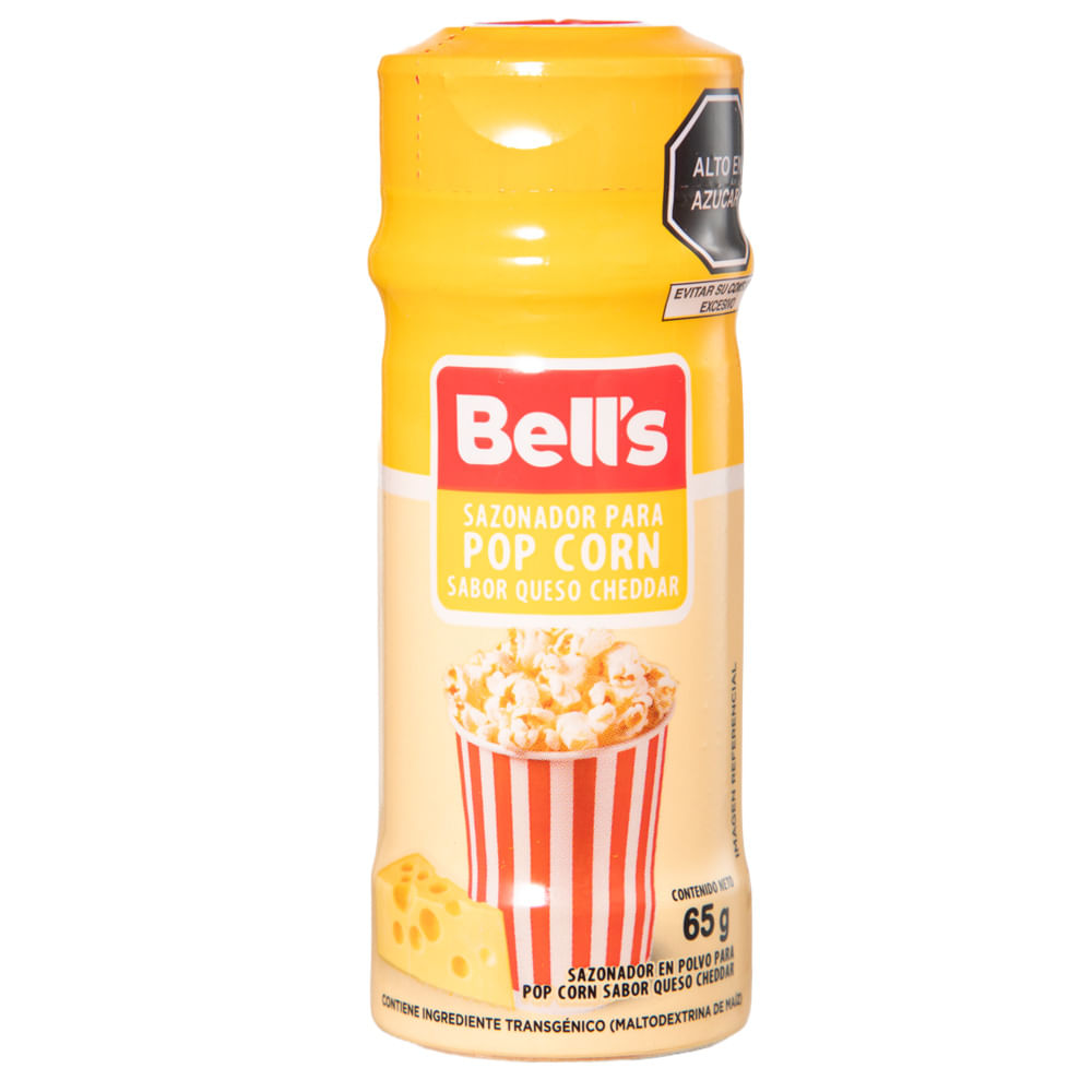 Sazonador Pop Corn BELL'S Cheddar Frasco 65g