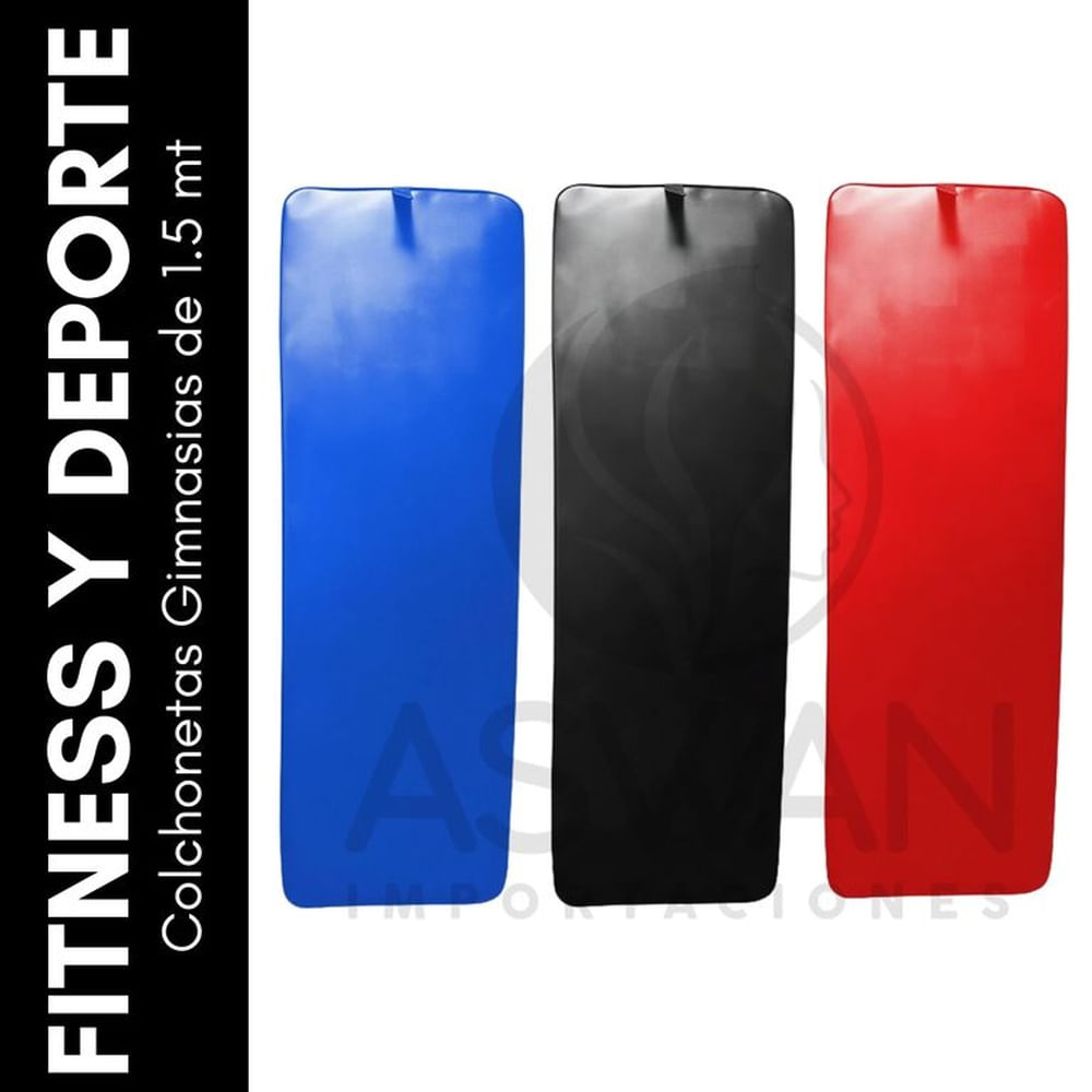 Colchonetas Gimnasias de 15 mt Negro