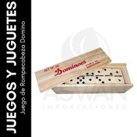 Juego de Rompecabeza Domino Grande Negro