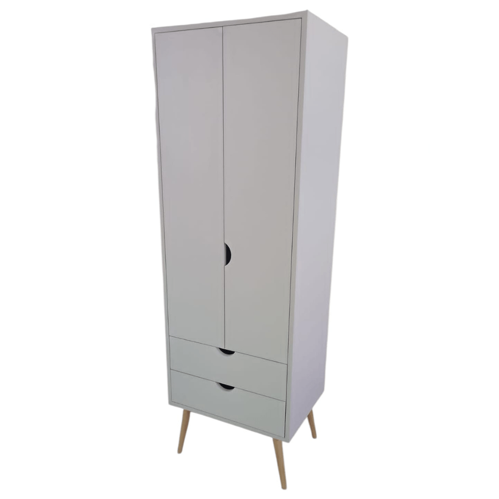 Armario compacto con colgador repisa interna y cajones