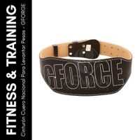 Cinturón Cuero Nacional Para Levantar Pesas - GFORGE Marrón