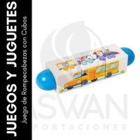 Juego de Rompecabezas con Cubos Negro