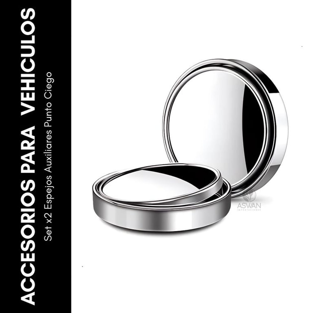 Set x2 Espejos Auxiliares Punto Ciego Gris