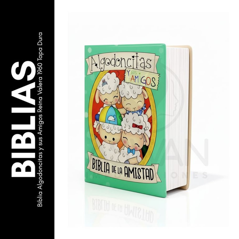 Biblia Algodoncitas y sus Amigos Reina Valera 1960 Tapa Dura