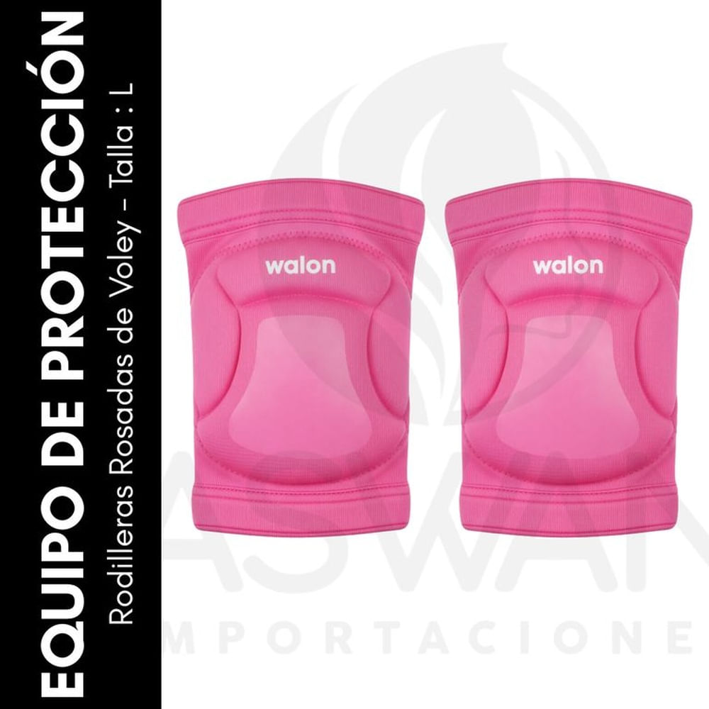 Rodilleras Rosadas de Voley - Talla  L Negro