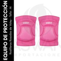 Rodilleras Rosadas de Voley - Talla  M Negro