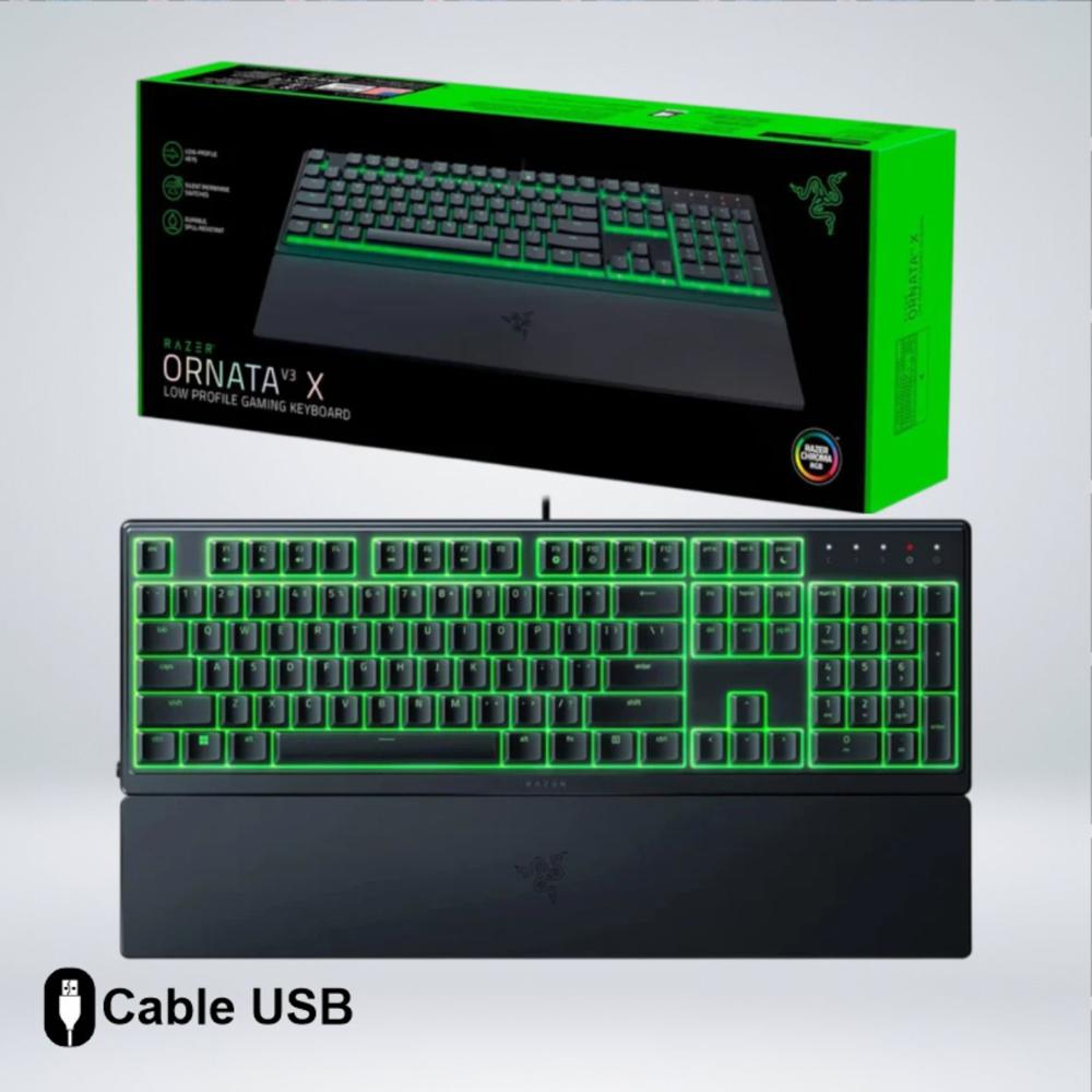 TECLADO GAMER ORNATA V3 X ERGONOMICO SILENCIOSO LOW PROFILE DURADERO
