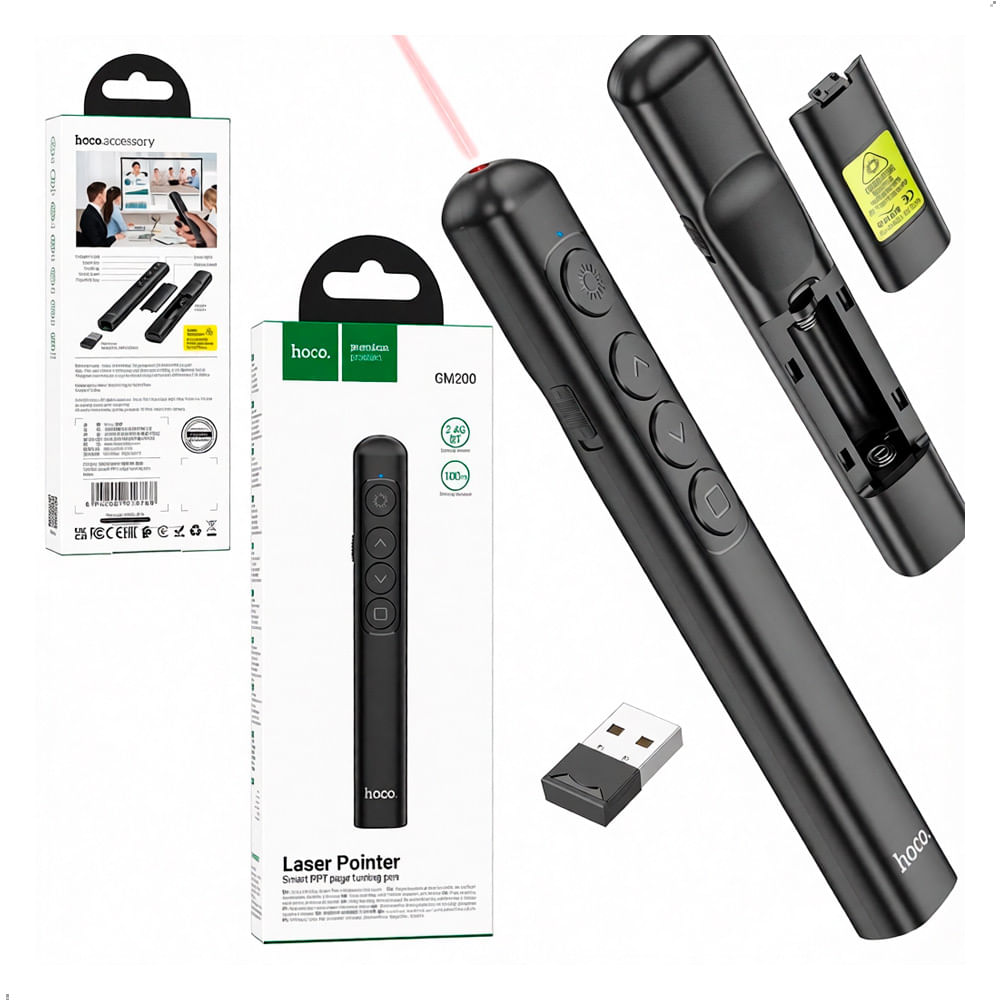 Presentador Puntero Láser Hoco GM200 Control Remoto