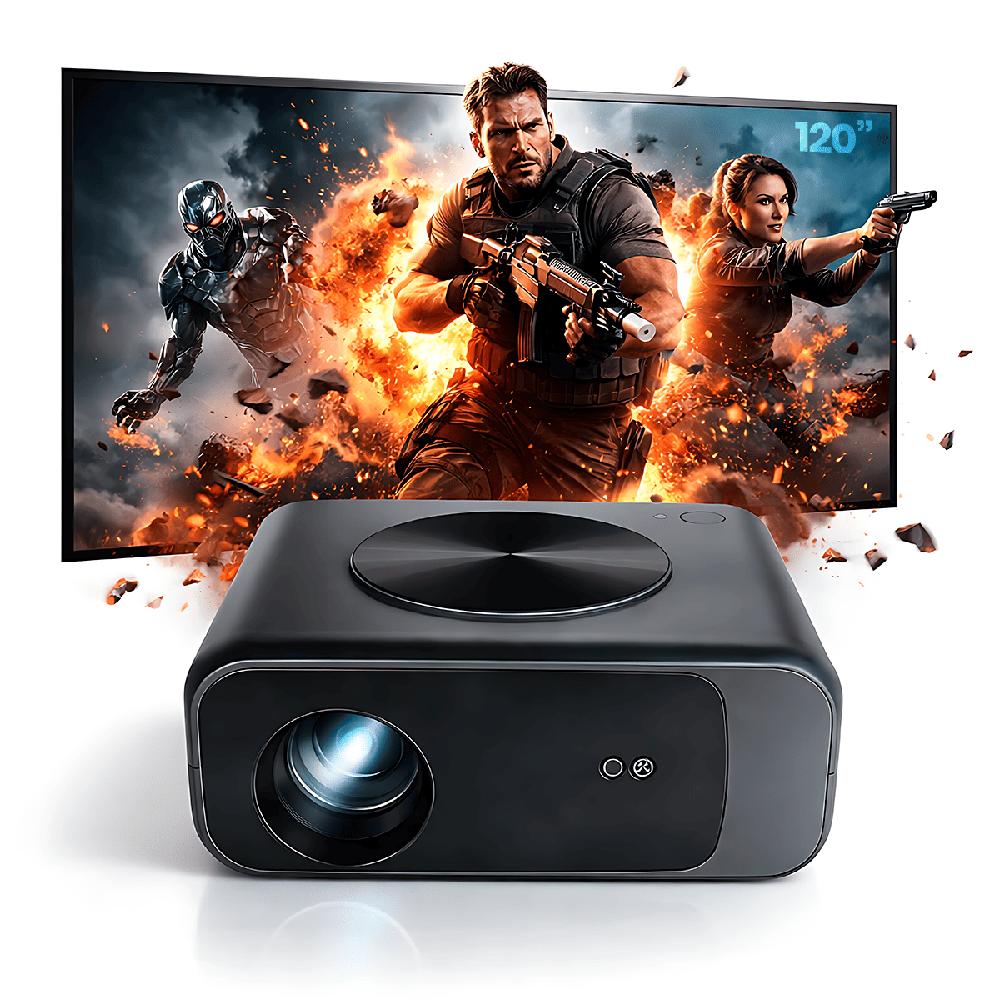 Proyector Smart Owlenz SD550 con Enfoque Automático Más Ecran De 120 Pulgadas Blanco