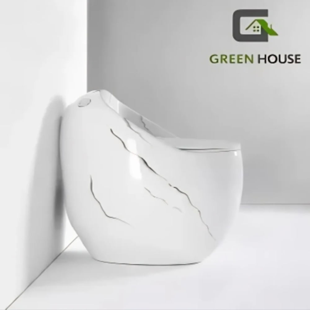 INODORO DE LUJO ONE PIECE BLANCO-MARMOLEADO