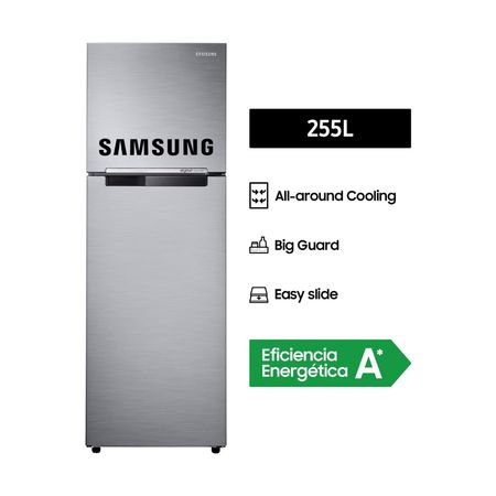 Refrigeradora Samsung RT25FARADS8/PE Top Freezer 255L Plateado
