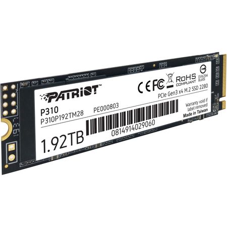Ssd Patriot P310 1.92Tb 2280 M.2 Pcie 3.0 Nvme 1688003-REG