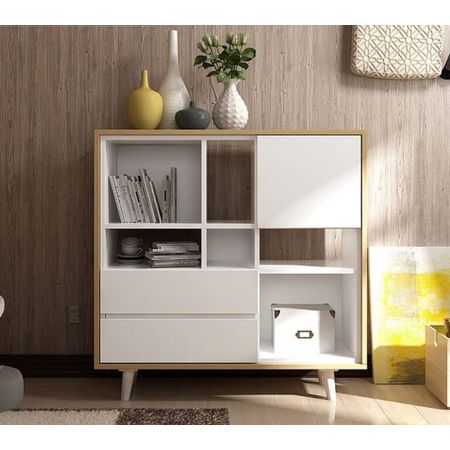 Aparador Vintage Paulo 2 Cajones 1 Puerta