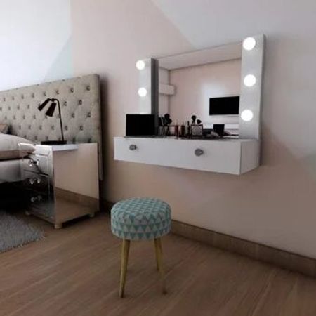 Tocador Flotante La Casa del Mueblero Blanco