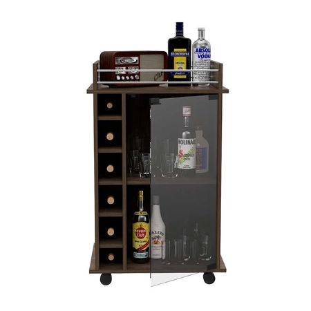 Bar Botellero La Casa del Mueblero Marron