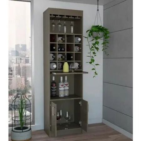 Bar Botellero Rio La Casa del Mueblero Taupe