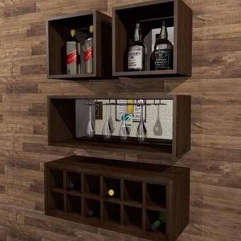 Bar Flotante Arlier La Casa del Mueblero Marron