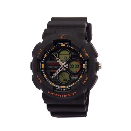 Reloj Pegaso P1912A Acuático Doble Hora Color Nergo