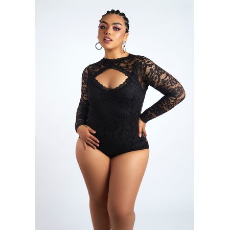 Body Jazmin Negro Miss Lady Talla XXL