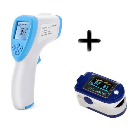 Pack Oxímetro Pulsioxímetro + Termómetro infrarrojo Contec Pack Oxímetro Pulsioxímetro y Termómetro infrarrojo Contec