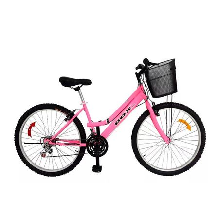 Bicicleta Box Bike Venus Mtb de Dama  26 Blanco Aros Rosado