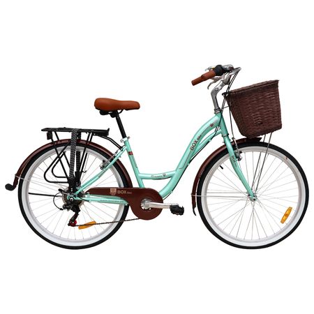 Bicicleta Box Vintage Modelo Romántica Aro 26 - Verde