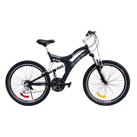 Bicicleta Box Zeus Aro 26 Doble Amortiguador - Negro